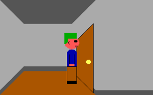 upstairs closet door